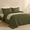 Style6 Olive Green-Super King 120"x128", variant on Style4 Beige Super King 120"x128" 3-Piece Reversible Microfiber Quilt Bedding Set