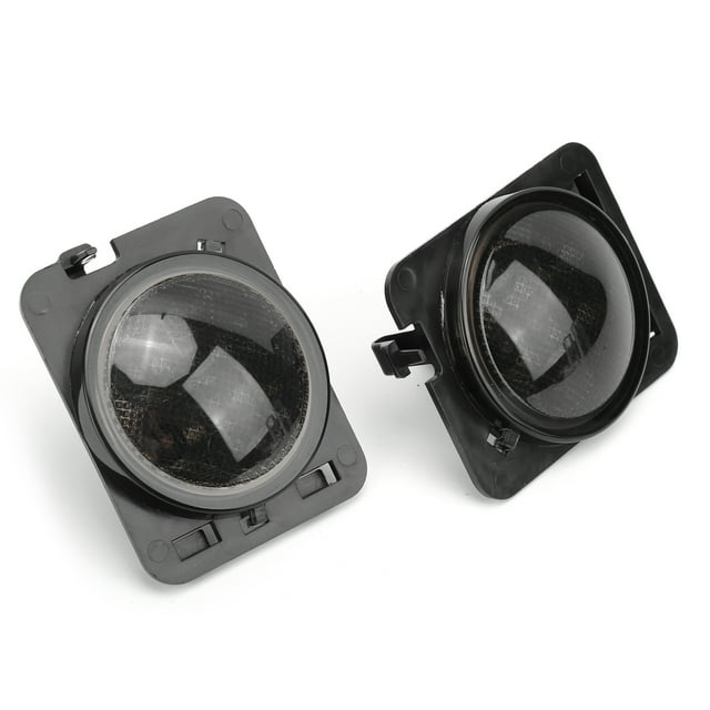 Luz de posición lateral LED de 12 V CC con lente ahumada de repuesto para Jeep Wrangler JK JKU 2007-2018