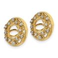 thumbnail image 2 of 14K Yellow Gold Earring Jackets & Enhancers Diamond Round 12 mm, 2 of 3
