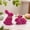 Pink, variant on Sktrjpolfis 2pcs Easter Bunny Figurines Resin Rabbit Desktop Ornament for Living Room Spring Easter Decor