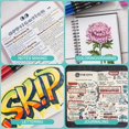 thumbnail image 4 of Plumones para colorear Eglyenlky de 60 puntas dobles con brocha para adultos con estuche, 4 of 7