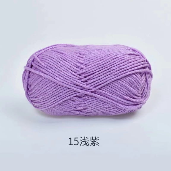 Nvzi Worsted Weight Yarn, hand-knitting No. 2 yarn，Yarn Acrylic -100g, 1 Roll, acrylic fibers,Can weave Ideal for Scarves, Hats, Coats & Bags, Easy to Knit for Beginners​,light purple