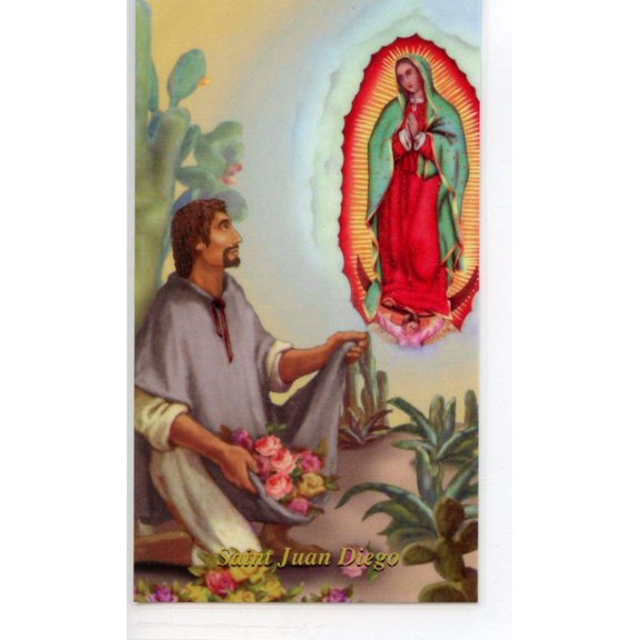 Prayer to St. Juan Diego holy card - laminated - Pack of 25