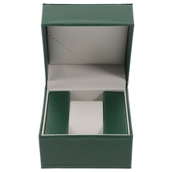 ibasenice Green PU Watch Box, Portable Anti-Scratch Storage Case Organizer for Watches and Accessories