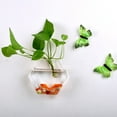 thumbnail image 5 of huanledash Hydroponic Vase Flower Water Drop Heart Shape Transparent Wall Hanging Glass Flower Vase Terrarium Wall Fish Tank Aquarium Container Home Decor, 5 of 8