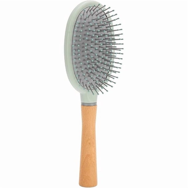 wonima11 Paddle Wooden Hair Brush Detangling Hair Brush Handle Scalp Massage Paddle Brush Styling Tool for Wet Dry Hair
