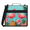 Orange, variant on Jiaoprinted Rainbow Zebra Zipper 3 D-Ring Binder Bag with Shoulder Strap, Colorful Animal Waterproof Expanding Binder, Multi-Pocket Portfolio Organizer Case