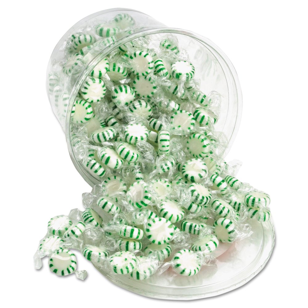 Office Snax Starlight Mints, Spearmint Hard Candy, Individual Wrapped