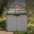 thumbnail image 3 of Keter Store-It-Out Prime 4.3 x 3.7 ft. Outdoor Resin Storage Shed with Easy Lift Hinges, Perfect for Yard Tools, Pool Toys and Garden Accessories, Grey, 3 of 17