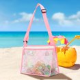 thumbnail image 3 of Muyoka Bolsa de playa para niños Bolsa con cremallera de concha Bolsa de red para recolectar conchas Bolsa de juguetes para niños Bolsa de almacenamiento de perlas para niños impresa para niños y niña Muyoka Hogar, 3 of 6