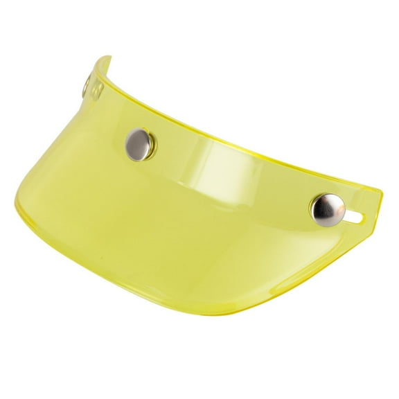 funtasica Helmet Visor Peak Helmet Visor Protector, 3 Snap Helmet Peak Cover, Sunshield Protector for Half Helmets ,Replacement Parts Yellow