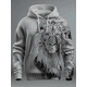 thumbnail image 4 of Sudadera con capucha para hombre con estampado de león animal, sudadera con capucha estampada en 3D, jersey informal de manga larga de moda urbana, nueva ropa de moda para hombre, 4 of 5