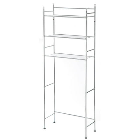 Mainstays 3-Shelf Bathroom Space Saver, Chrome Finish