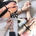 thumbnail image 4 of JM Pulsera magnética para parejas (amor negro y rosa), pulsera de relación de pareja como regalo de pareja para novio o novia, esposa y su amante, 2 pulseras de pareja a juego con colgantes de amor JM JM, 4 of 5