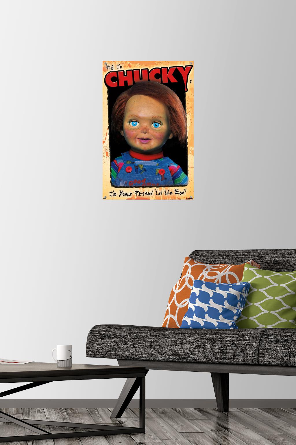 Child's Play 2 - Portrait Wall Poster with Push Pins, 14.725" x 22.375"