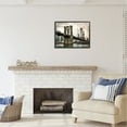 thumbnail image 3 of Stupell Industries Vintage Brooklyn Bridge Abstract Painting Black Framed Art Print Wall Art, 30 x 24, 3 of 9