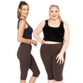 thumbnail image 2 of Stretch Is Comfort Women's Plus Oh So Soft Knee Length Leggings | Adult Xlarge-7x, 2 of 6
