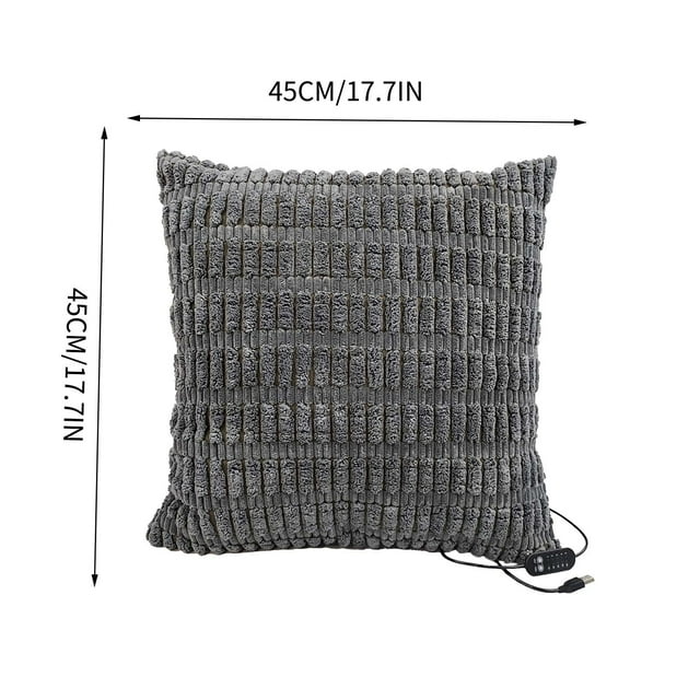 USB Electrics Pillow Cushion Cover 5 Gear Controlled Temperature Timing Office Warm Body Pillow Cover