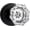 Black-Passage, variant on Satin Nickel Knobs Crystal Door Knob Interior Brushed Nickel Privacy Door Knob for Bedroom and Bathroom Glass Silver Door Knob,Zinc Alloy 1 Pack