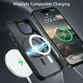 thumbnail image 4 of VENINGO Magnetic Case for iPhone 15 Plus Compatible with Mag-safe, Translucent Matte Shockproof Scratch Resistant iPhone 15 Plus Case - Black, 4 of 8