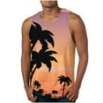 thumbnail image 1 of QIPOPIQ Mens Tank Tops, Tank Haut à Col Rond Pull d'Été Décontracté Col Rond Tank Top Muscle Gym Hawaii Sans Manches, 1 of 4