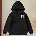 thumbnail image 4 of Girls' Hoodies Graphic Printed Cozy Hooded Long Sleeve Pullover Top with Pocket Casual Wear Girl's Sweatshirts Black 3 Years-4 Years, 4 of 6