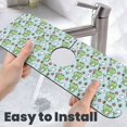 thumbnail image 6 of Bingfone Cute Floral Frog Print Splash Guard for Sink Faucet,Super Absorbent Fast Drying Mat Sink-Splash Guard Behind Faucet Drip Catcher for Kitchen,Sink Mat,Dish Drying Mat, 6 of 8