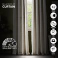 thumbnail image 5 of Deco Window 100% Blackout Curtains for Room Decor 90 inch Long (Champagne, 52"W x 90"H, 2 Panel), 5 of 5