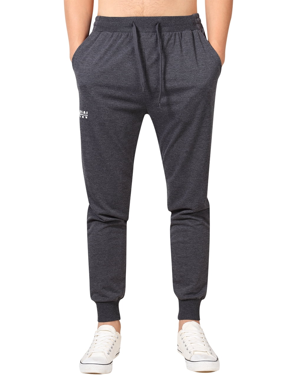 Men Casual Jogger Pants Fitness Workout Gym Drawstring Sweatpants