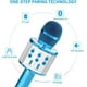 thumbnail image 2 of Micrófono para niños, micrófono de karaoke inalámbrico Bluetooth para adultos, máquina de karaoke portátil, regalo de fiesta de cumpleaños para niños y niñas (azul), 2 of 5