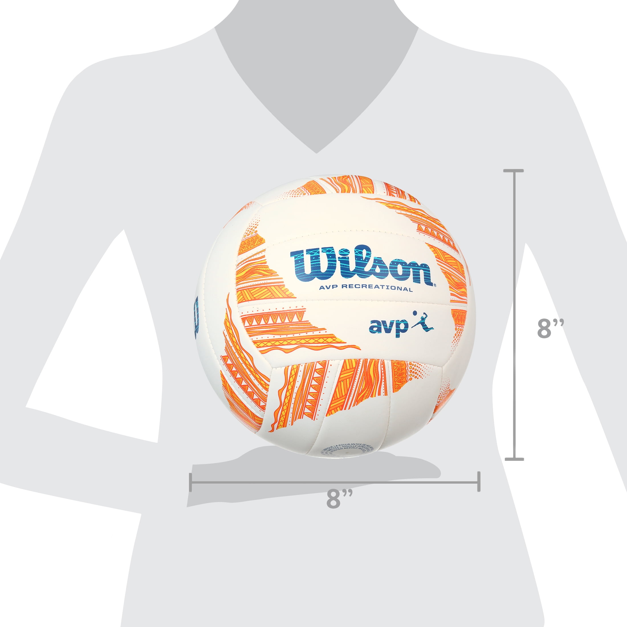 Wilson AVP Modern Volleyball - Orange/White