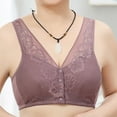 thumbnail image 4 of Akiihool Womens Bras Comfortable Underwire Bra Full Coverage Bra with Control (Purple,36), 4 of 5