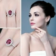 thumbnail image 2 of 925 Silver Natural Certified Faceted Ruby Gemstone Handmade Engagement Rings, 2 of 3
