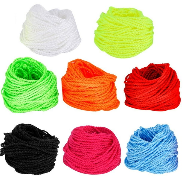 Alician 100 Pcs Durable Polyester String Multi Color Pro-Poly Rope For Kids Children Yoyo Toy Black