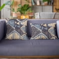 thumbnail image 3 of Plutus Brands Blue Plutus Hidden Seas Abstract Luxury Throw Pillow 26 in x 26in, Double Sided 26" x 26", 3 of 9