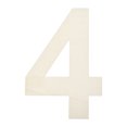 thumbnail image 1 of 15 Inch Wooden Number, Blank Unfinished Wooden Number Sign for Crafts, DIY Projects, Birthday, Party(Number 4), 1 of 7