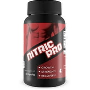 Nitric Pro - Nitric Oxide Booster - Supports Longer Staying Power - Improves Sexual Health - Enhance Performance and Recovery - 60 Capsules