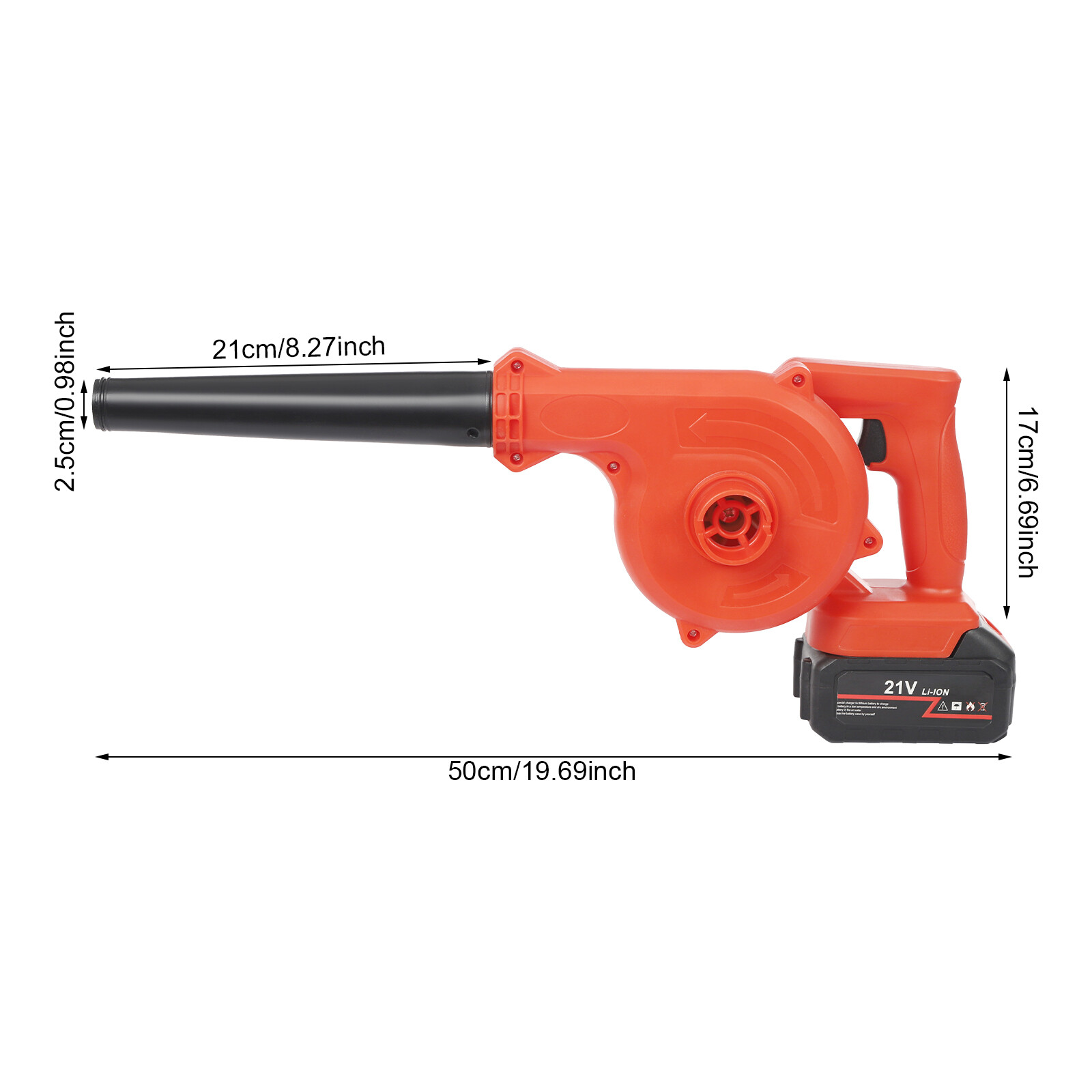 Leaf Blower and Vacuum, 21V Cordless Electric Blower with Collection Bag, 800W Motor Yard Blower for Leaves Grass Clippings