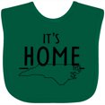 thumbnail image 3 of Inktastic It's Home- State of North Carolina Outline Boys or Girls Baby Bib, 3 of 4