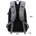 thumbnail image 4 of Mochilas de lona con carga USB para hombre, mochilas escolares grandes retro para adolescentes, niños y niñas, mochila de viaje para ordenador portátil, mochila XA22WC, 4 of 5