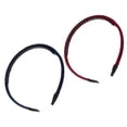 thumbnail image 7 of Vocoste 4 Pcs Women Teeth Comb Headbands Hair Hoop Wine Red Black Blue Navy Blue 4.72"x0.63", 7 of 7