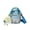 Blue, variant on URSOFINE Heart-Pattern Mini Crossbody Bag with Plush Charm Lightweight Shoulder Bag for Daily Use