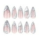 thumbnail image 2 of Uñas postizas a presión, regalos para mujeres, uñas cortas a presión, uñas postizas cortas con pegamento para uñas, pegamento reutilizable, 12 tamaños, parche para uñas, 2 of 5