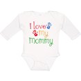 thumbnail image 3 of Inktastic I Love My Mommy Handprints Boys or Girls Long Sleeve Baby Bodysuit, 3 of 5