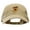 Khaki, variant on Pizza Monster Embroidered Washed Solid Pigment Dyed Twill Brass Buckle Cap - Khaki OSFM