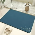 thumbnail image 1 of Puntoco Alfombra de baño de diatomeas, súper absorbente, de secado rápido, respaldo de goma, antideslizante, lavable, alfombra de baño, alfombra de ducha para delante de la bañera, cuarto de ducha, 1 of 8