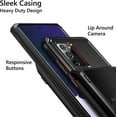 thumbnail image 4 of for Galaxy Note 20 Ultra Case Card Holder Wallet 4-Card Flip Cover Credit Slot Back Pocket Men Dual Layer Protective Hybrid Hard Shell Bumper Armor Case for Samsung Note 20 Ultra 6.9 Black, 4 of 12