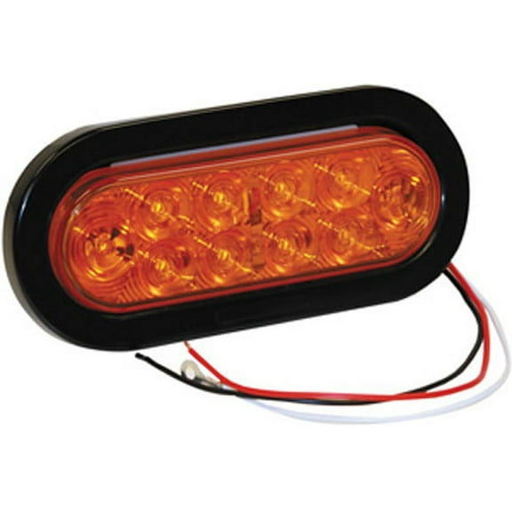 Buyers Trailer Products 5626210 6-1/2in. Oval LED Turn/Park Light - 10 Amber Diodes