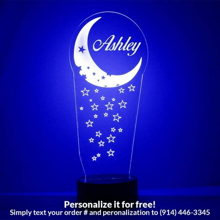 

Mirror Magic Store Moon and Stars Color Changing Personalized LED Light with Remote Control