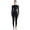 Black, variant on Nookwell Women’s UPF50 Neoprene Front-Zip Long Sleeve Full Leg Wetsuit – Quick-Dry Sun Protection for Snorkeling & Surfing